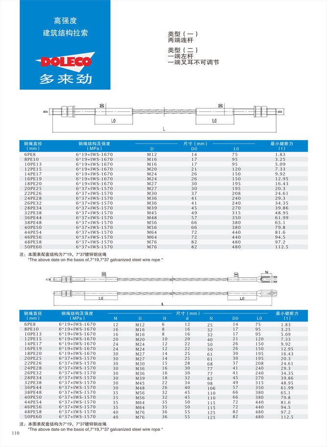 建筑结构拉索